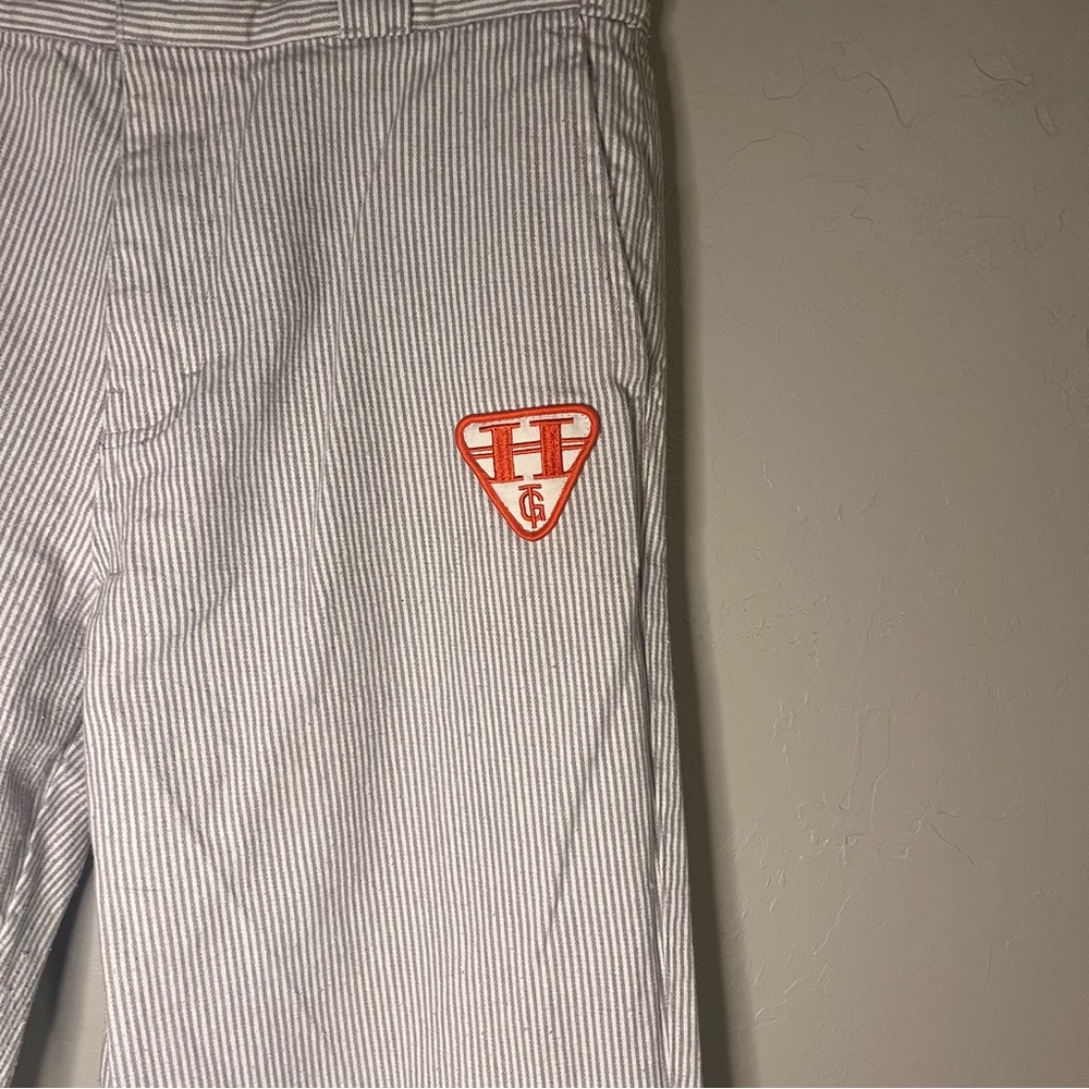 Honor the Gift Mechanic Uniform Striped Sports Patchwork Streetwear Pants - Picture 7 of 15